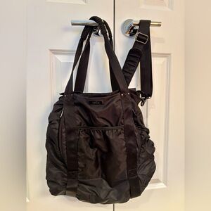 Zella Sleek Black Bag With Pockets Galore